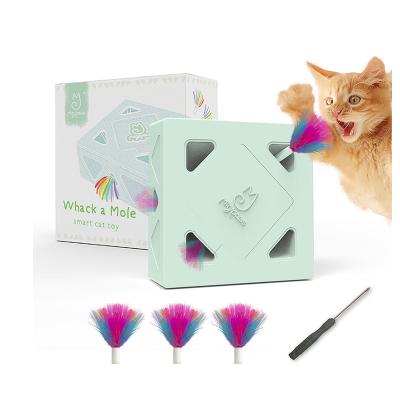 China High Quality Viable Box Smart Magic Pet Teasing Playing Toy Cat Teaser Magic Cube Box Toys for sale