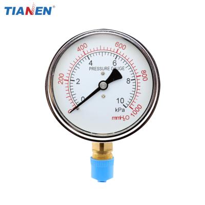 China YE-100 100mm capsule pressure indicator for measuring very low pressures 4