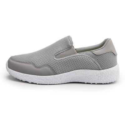 China Hot Selling Anti-Slippery Breathable Casual Walking Shoes PU Mesh Casual Slip On Men's Sports Shoes for sale