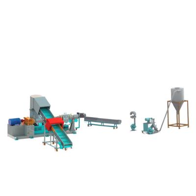 China pe plastic bag film recycling plastic reuse production line extruder granulating plastic granule machine for sale