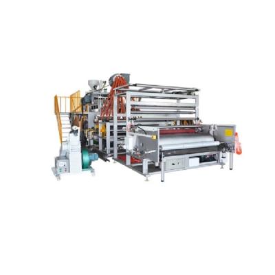 China High Speed ​​PE Film Coextrusion Cling Stretch Film Machine ABC / ACBCA 3 Layers Stretch Film Machine for sale