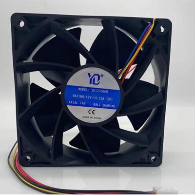 China YD12038 1066 Farms Cooler Fan 120x120x38 3.12a 12v 7000rpm for e10.2 e10.1 e1 e10.3 for sale