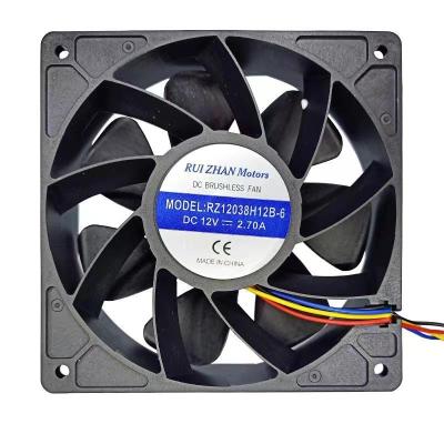 China Other 6000RPM 7000RPM 12cm Fan with DC 12V 2.7A Ball Bearing Fan Cooler for S9 S19 for sale