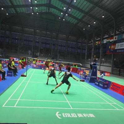 China Indoor affordable plastic badminton court badminton court flooring/BWF approved indoor PVC mat for sale