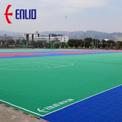 China Increase Cushioning Over 30 Percent Tennis Court Flooring ITF Approved Exterior Interlocking Tiles for sale