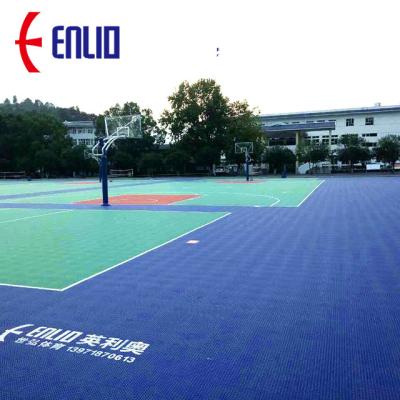 China Increase Cushioning Over 30 Percent ITF Approved Modular Interlocking Tennis Court Tiles Outdoor Sports Flooring for sale