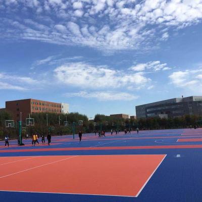 China China Modern Anti Slip Polypropylene Suspended Indoor Outdoor Multi Plastic Court Goal PP Sports Locking Basketball for sale