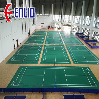 China Indoor Rolling Mill - Indoor Outdoor Material PVC Sport Knurling Flooring For Badminton Court for sale