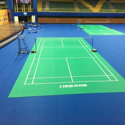 China Indoor Zipper Badminton Court PVC Vinyl Flooring for sale