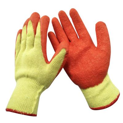 China Qingdao Latex Coated Cotton Liner+Nature Latex Industrial Gloves Working Gloves Importers In UK USA for sale