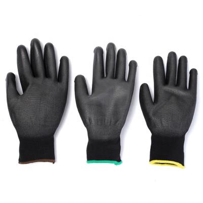 China Black 13gauge Anti-Slip PU Coated Lightweight Gloves Can Supply Wholesale Gloves for sale