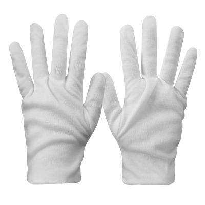 China Comfortable White Anti-Slip Knit Gloves Are Used For Home Jewelry Service Cotton Gloves for sale