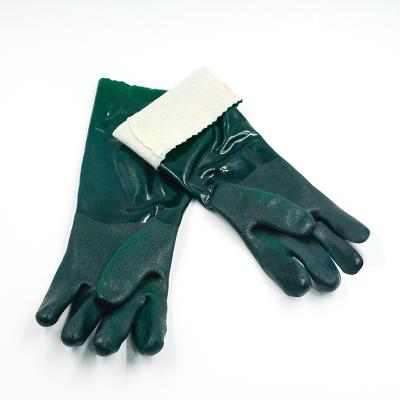 China Chemical Industry New Hot Selling PVC Waterproof Gloves Long Coated PVC Gloves Industrial Operations Oil-Resistant PVC Gloves for sale