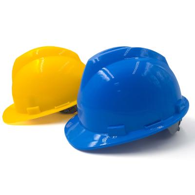 China High Quality Construction Safety Helmet PE Material Protection Against Construction Site Construction Work Red Breathable H Power for sale