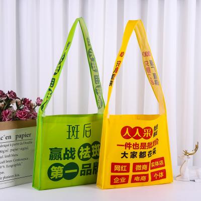 China Promotion Laminated Custom Big Logo Eco Friendly Recyclable Non Woven Bag Recyclable for sale