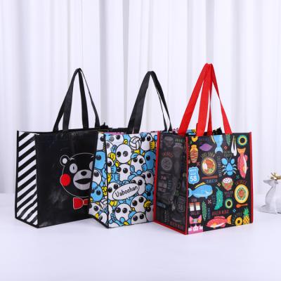 China Custom Logo Printed Eco-friendly Recyclable Reusable Nonwoven Shopping Bag Tote Bag Nonwoven Fabric Bag for sale