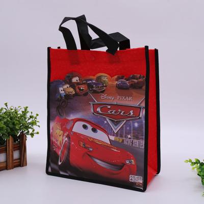 China Recyclable Reusable Polypropylene Fordable Shopping Tote Felt Printing Round Bottom Non Woven Lamination Bag for sale