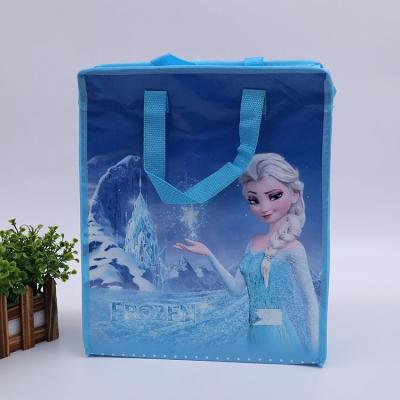 China Laminated Recyclable Packaging Non Heat Seal Shopping Bags Printed Extra Large Tote Bags Fordable Non Woven Bag for sale