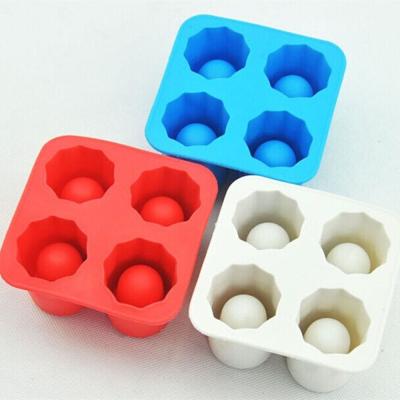 China Sustainable Shot Glass Shaped Ice Cream Mold DIY Kitchen Fruit Jelly Chocolate Maker Easy Release Silicone Ice Cube Trays Mold for sale