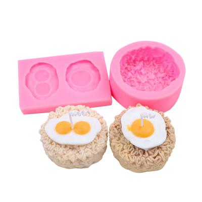 China Nordic Creative Viable Home Candle Mold Daily Candle Mold Egg Noodle Candle Mold Silicone for sale