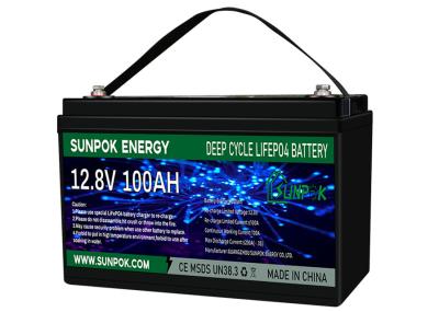 China 100Ah de Motorbatterij van Marine Battery Lithium Bluetooth Trolling van de 12 Volt Diepe Cyclus Te koop