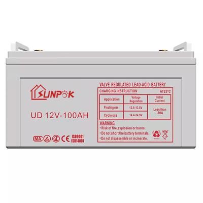 Cina Sunpok 12v gel deep cycle battery 50ah 100ah 120ah 150ah 200ah 300ah solar deep cycle battery in vendita