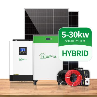 China MPPT Solar Inverter Power System 3000W 5000W 8000W 10000W  Hybrid Inverter With Lithium Ion Battery en venta