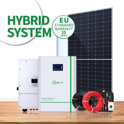 China Sunpok 5Kw 10Kw 20Kw complete solar power system solar electric system solar heating system for sale