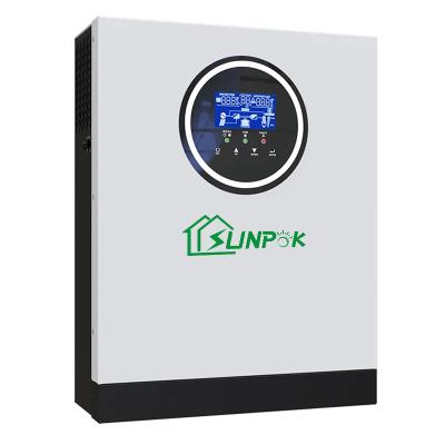 China Sunpok 5kw 6kw 7kw On Grid Off Grid Solar Inverter Home Use Hybrid Off Grid Inverter for sale