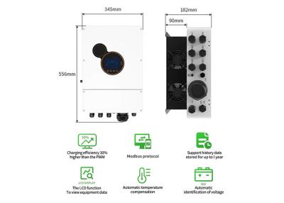 Κίνα ηλιακός αναστροφέας 6kw 8kw 48v από τους μετατροπείς αναστροφέων ηλιακής ενέργειας δύναμης αναστροφέων πλέγματος για το σύστημα αποθήκευσης προς πώληση