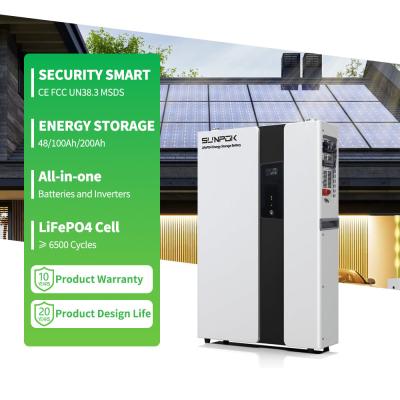 Cina Sunpok Energy Home Battery Storage System All in One per batterie al litio impilate a energia solare in vendita