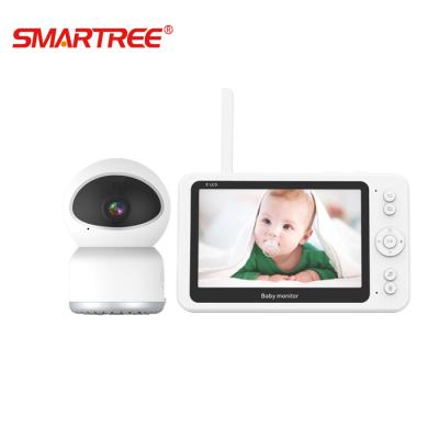 China The latest 5 inch 1080P baby monitor from PAN-TILT 2020, baby video camera, baby monitor factory for sale