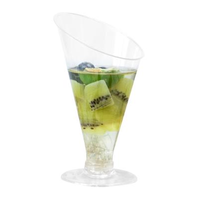 China Food grade manufacturers direct selling transparent plastic wine cup plastic champagne glasses for sale