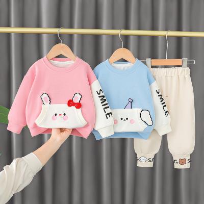 China Top + panties matching sets clothes hangers toddler long sleeve tops100% cotton kids fall fashion toddler sportswear kids dresses boys and girls clothes sets for sale