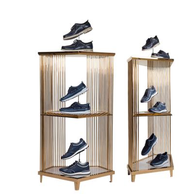 China Floor-standing eco-friendly apparel display racks for retail stores. shoes show displays for sale