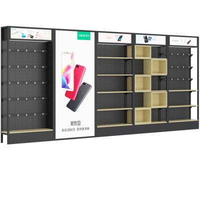 China Eco-friendly Mobile Phone Monopoly Retail Store Display Stand, Fashion Brand Digital Display Shelf Accessory Cabinet for sale