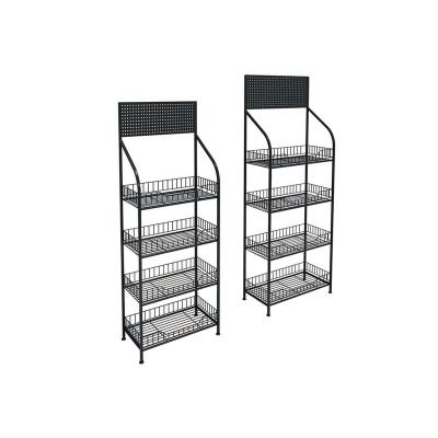 China Single Sided Supermarket Mall Display Rack Products Shelf Metal Shelf Hardware Display Stand for sale