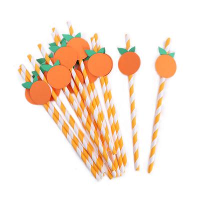 China Custom Eco-Friendly Recycled Biodegradable Cute Paper Easter Party Paper Straws for sale