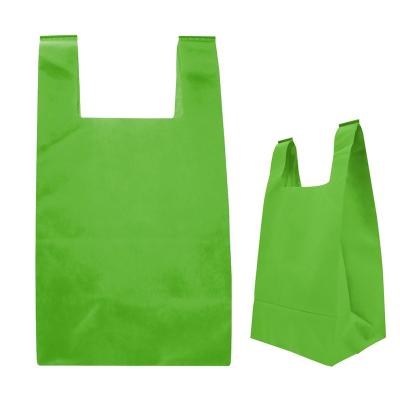 China OEM Handled Foldable Luxury Good Quality Small Big Laminated Nonwoven T-shirt Bag for sale