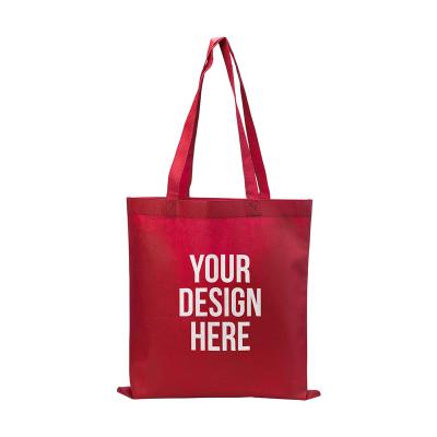 China OEM Good Quality Large Luxury Promotional Advertising Handled Non Woven Bag for sale