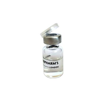 China Personal Care 3ml Crimp Top Glass Vial With Al-plastic Cap For Hyaralunic Acid for sale