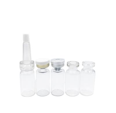 China Personal Care 2ml Transparent Perfume Vial Glass Tube Pharmacy Vials For Injection for sale