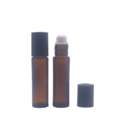 China High Quality Frosted White Roller Bottle 10ml Cosmetic Package Design Roller Bottle Glass for sale