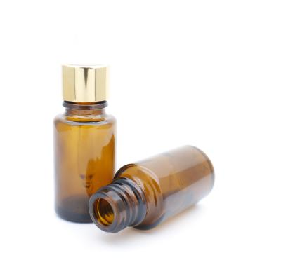 China Cheap High Quality 15ml Personal Care Rose Gold Essential Oil Bottle With Dropper Cap for sale