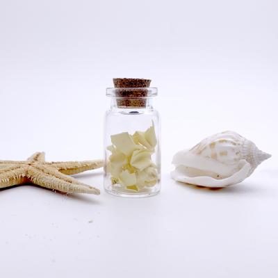 China Mini Glass Jars Bottle Gift With Diy Cork Craft Favor Linglong Glass/Oem for sale