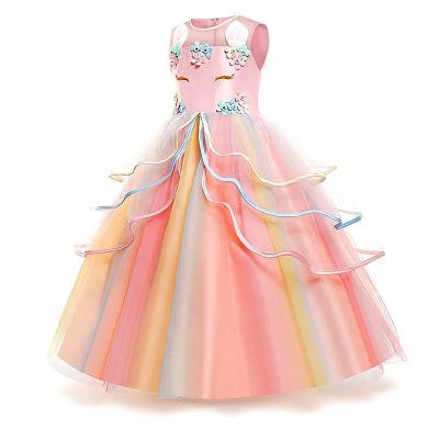 China Wholesale Breathable Summer Unicorn 12 Years 18 Years Girls Dress Bridesmaid Dresses Girls Princess Dresses for sale