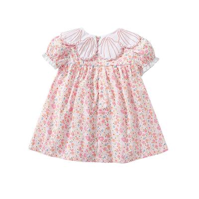 China 2022 Summer Toddler Girl Dress Washable Wholesale Floral Girls Dress Baby Toddler Skirt Dress for sale