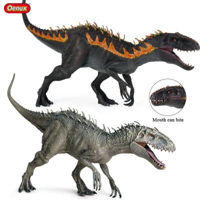 China New Indominus Rex Model Action Figures Savage Dinosaur World Jurassic Animals Indominus Rex Dinosaur Model Oenux Wholesale Open Mouth Decor Collect Children Play for sale