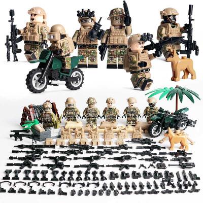 China 6PCS/SET Modern Russian Weapons Oenux Alpha Army Military Building Block Mini Russia Soldiers Figures With Model Block Brick Toy for sale