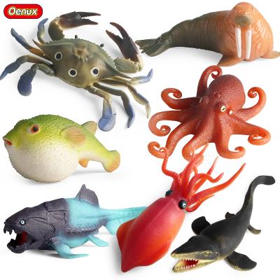 China TPR Stress Relieve Model Sealife Anti Pressture Toy Oenux Wholesale Soft TPR Ocean Action Numbers Sea To Relieve To Stress Adult Kid Xmas Fun Gift Decompression Model Toys for sale